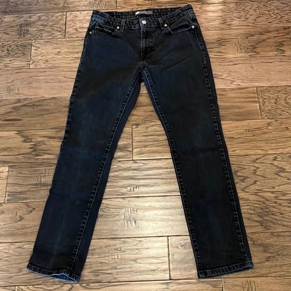 Levi’s Black Mid Rise Skinny Size 12 M - Picture 1 of 14